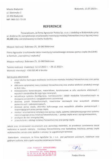 Referencje: Miasto Białystok